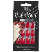 Ardell Nail Addict Cherry Red False Nails - shoplinediffusion