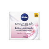 Nivea Nourishing Day Cream 24h Hydration Dry And Sensitive Skin 50ml - shoplinediffusion