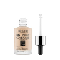 Catrice Hd Liquid Coverage Foundation Lasts Up Tp 24h 010 Light Beige 30ml - shoplinediffusion