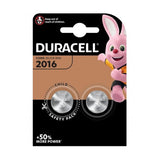 Duracell Lithium Button Battery 3V 2016 DL/CR2016 2 Units - shoplinediffusion