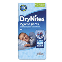 Drynites Pyjama Pants Sous Vêtements Nuit 4-7 Ans 10 Unités