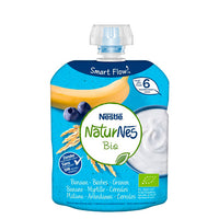 Naturnes Bio Banane Myrtilles et Céréales 90g