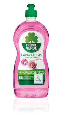 Trébol Verde Lavavajillas Rosas Ecologico 750ml